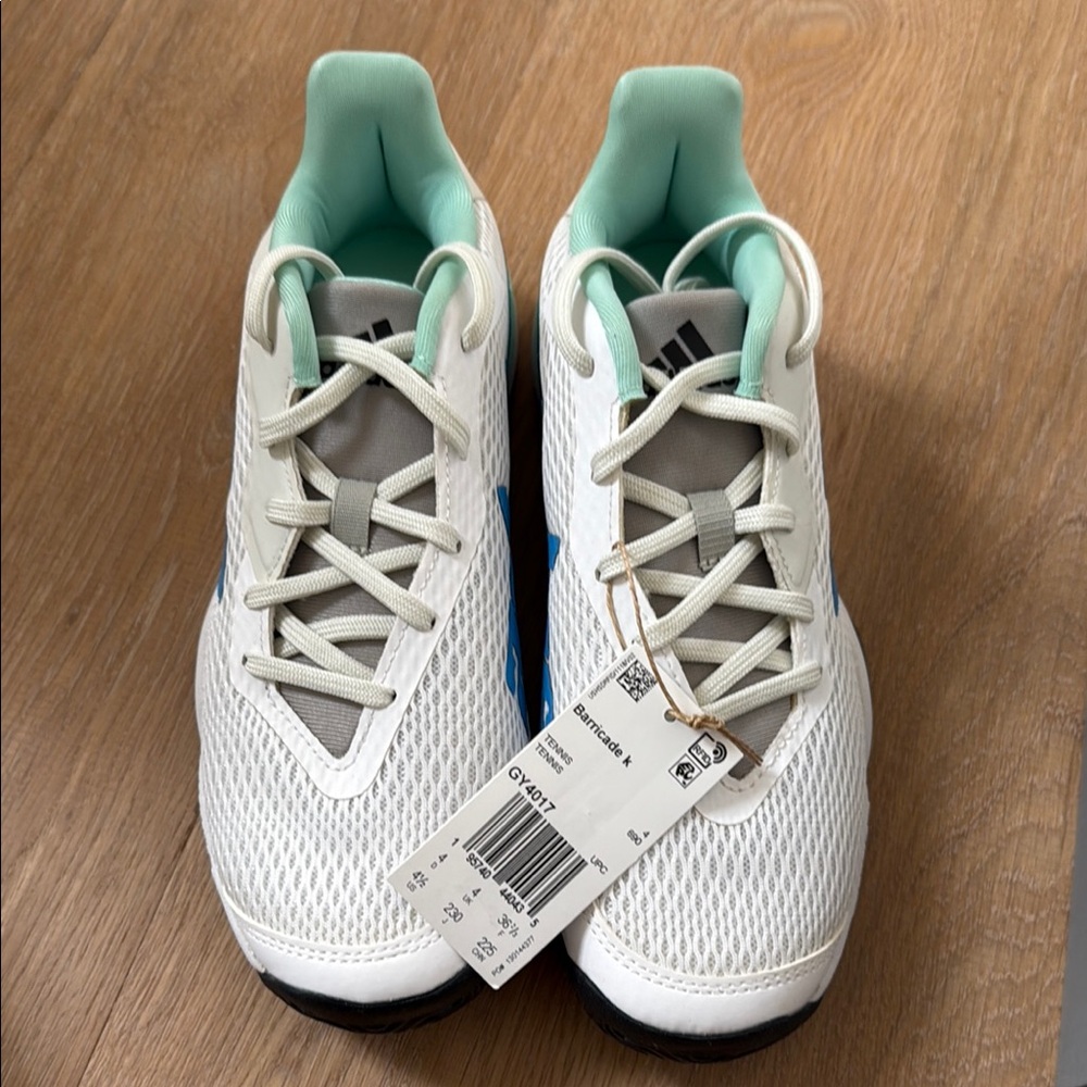 adidas Kids White and Gray Sneakers